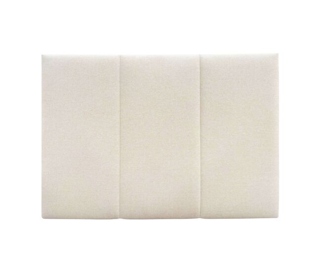 Cabeceira de cama navoi de 165 cm, bege, cabeceira estofada com capa não removível, em melamina e poliéster.