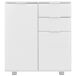 Aparador cómoda cómoda armario mueble organizador cocina salón brillante Aparador cómoda cómoda armario mueble organizador cocina salón brillante Branco