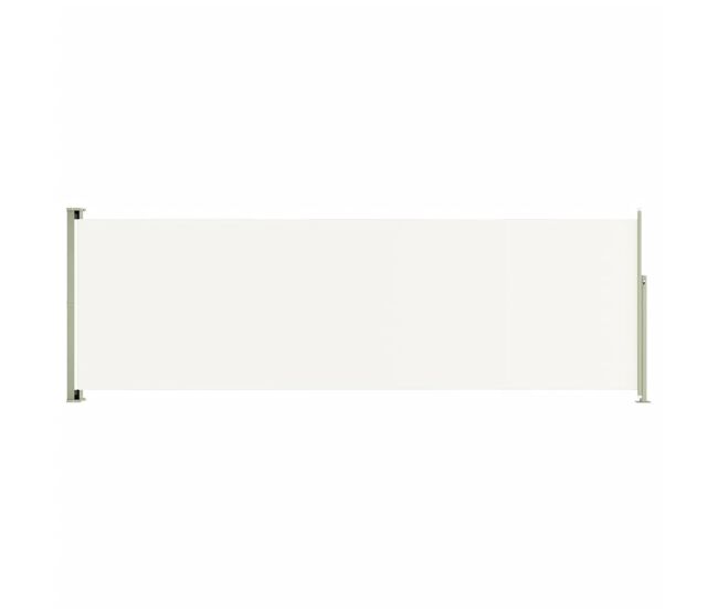 Tela de toldo cortina de privacidade lateral retrátil para pátio jardim terraço varanda tela de proteção visual 200 x 600 cm creme 02_0007364