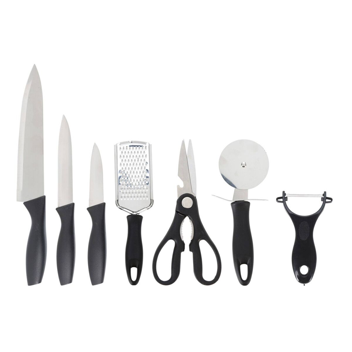 Conjunto de 7 facas de cozinha em aço inoxidável