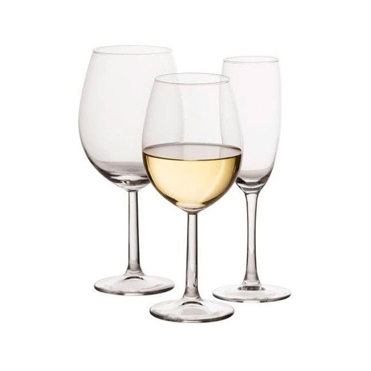 Conjunto Well Home com 18 taças de vinho e champanhe.