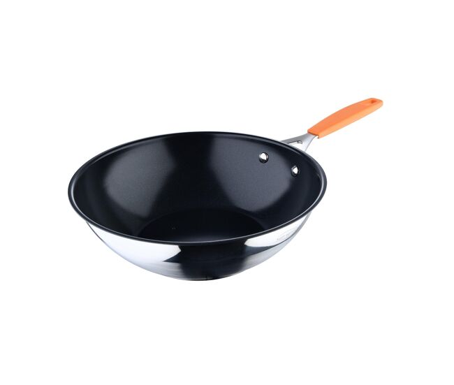 Wok san ignacio compact ø28cm em alumínio forjado para indução