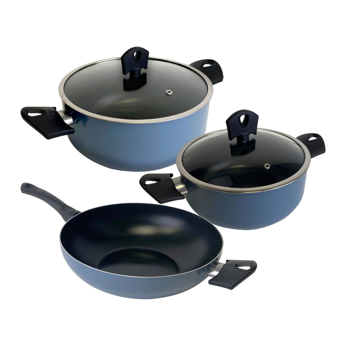 Conjunto de panelas com tampas e wok  alumínio NOIA San Ignacio