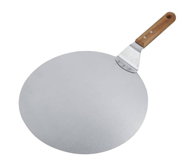 Bandeja para pizza well home com cabo de madeira