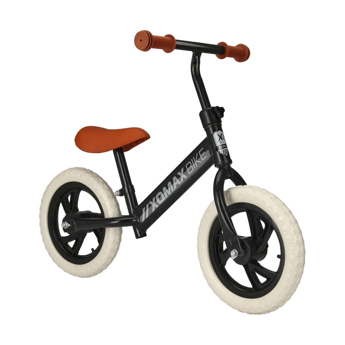 Bicicleta infantil de 12 polegadas com assento ajustável e rodas de eva.