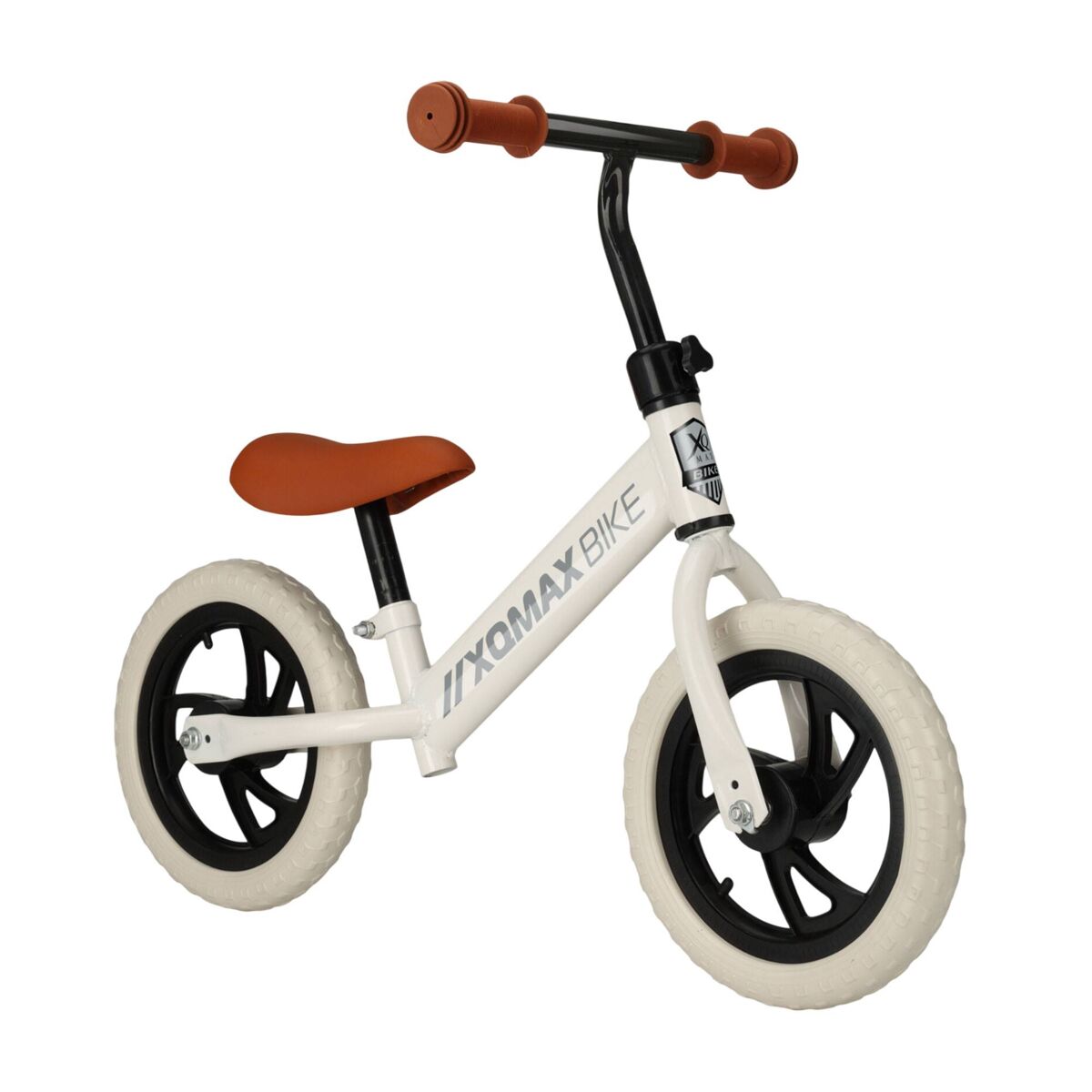 Bicicleta infantil de 12 polegadas com assento ajustável e rodas de eva.