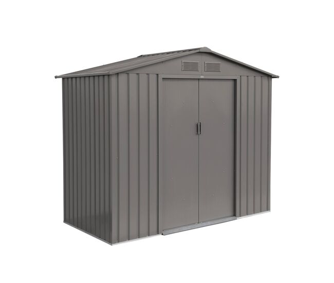 Abrigo de jardim com kit de ancoragem 2,71m², houtland, taupe, 213x131x185 cm
