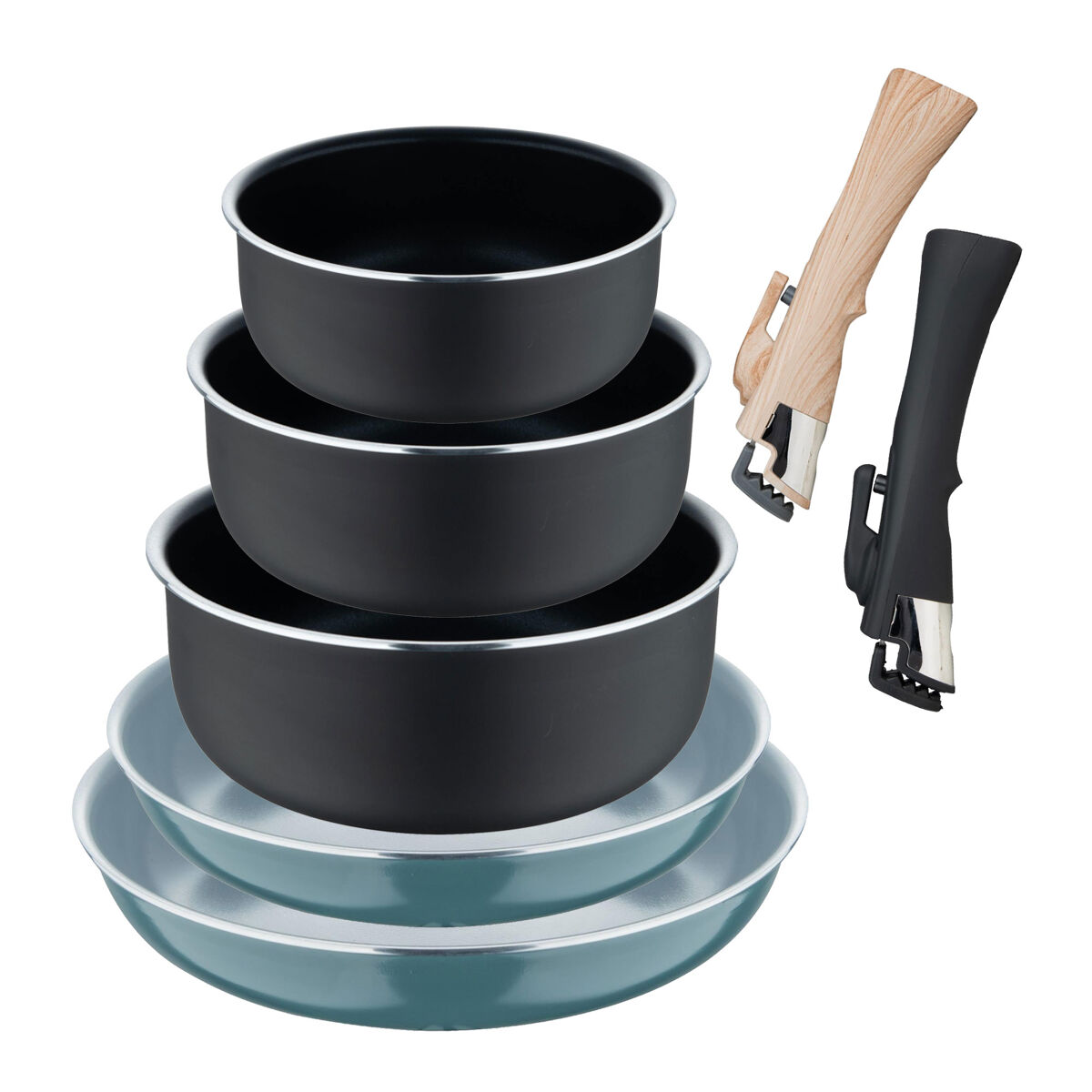 Conjunto de panelas e caçarolas Bergner Click&Cook