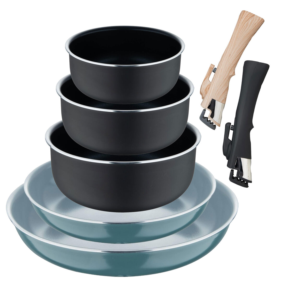 Conjunto de panelas e caçarolas Bergner Click&Cook