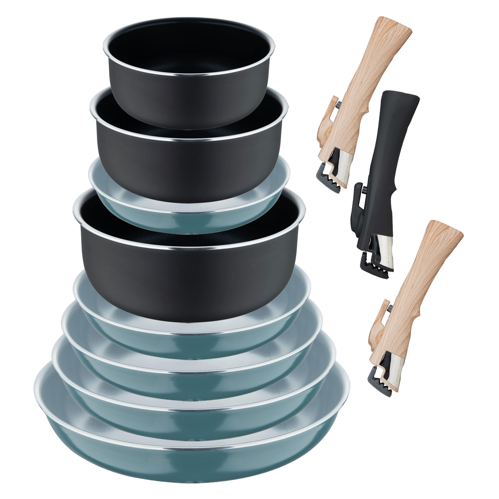 Conjunto de panelas e caçarolas Bergner Click&Cook