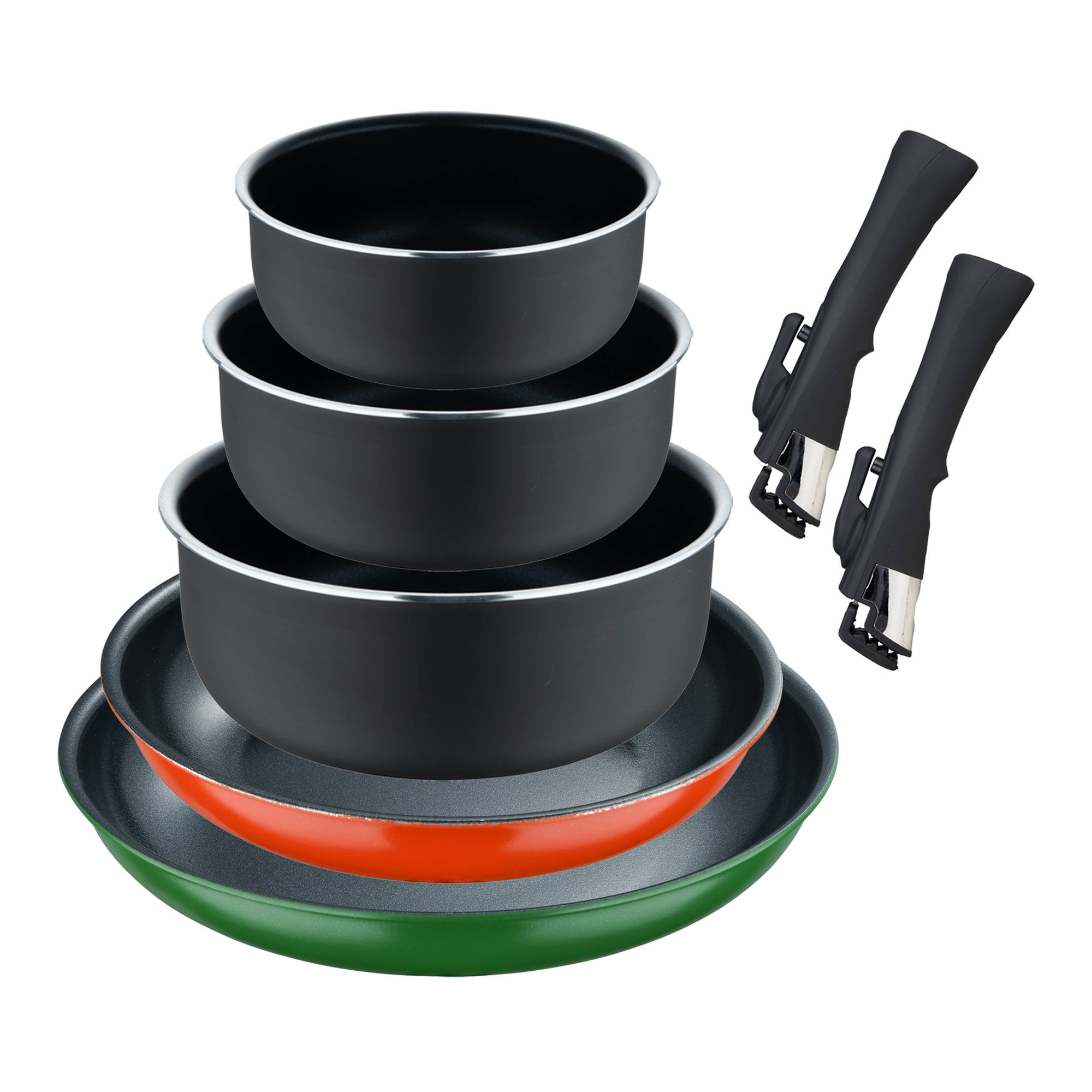 Conjunto de panelas e caçarolas Bergner Click&Cook