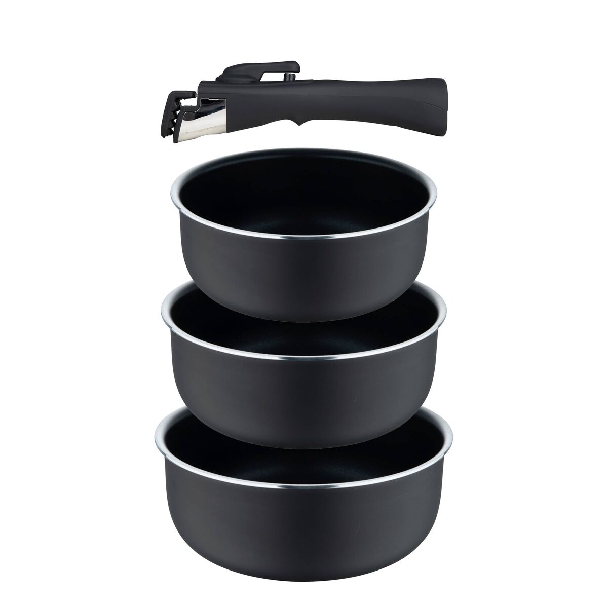 Conjunto de panelas Bergner Click&Cook para indução