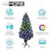 Árvore de Natal de fibra ótica com 135 luzes LED e 8 funções. Árvore de Natal de fibra ótica com 135 luzes LED e 8 funções. Verde
