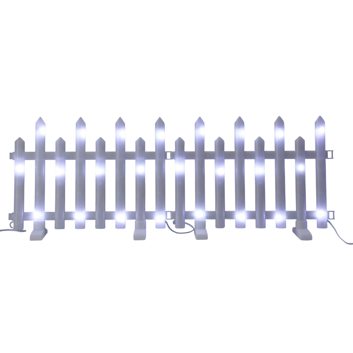 Conjunto de 8 peças de luzes led para cerca com controlador e controle de temperatura.