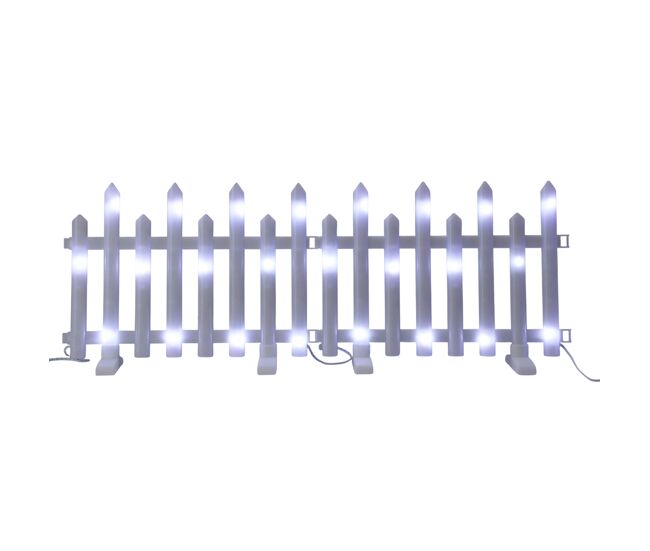 Conjunto de 8 peças de luzes led para cerca com controlador e controle de temperatura.