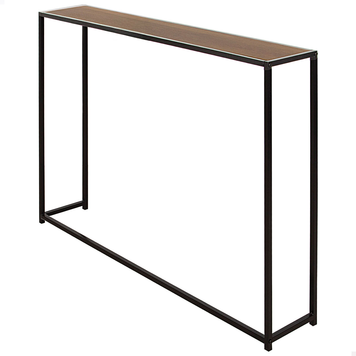 Max home radiador de mesa em metal e madeira 105x20x82 cm
