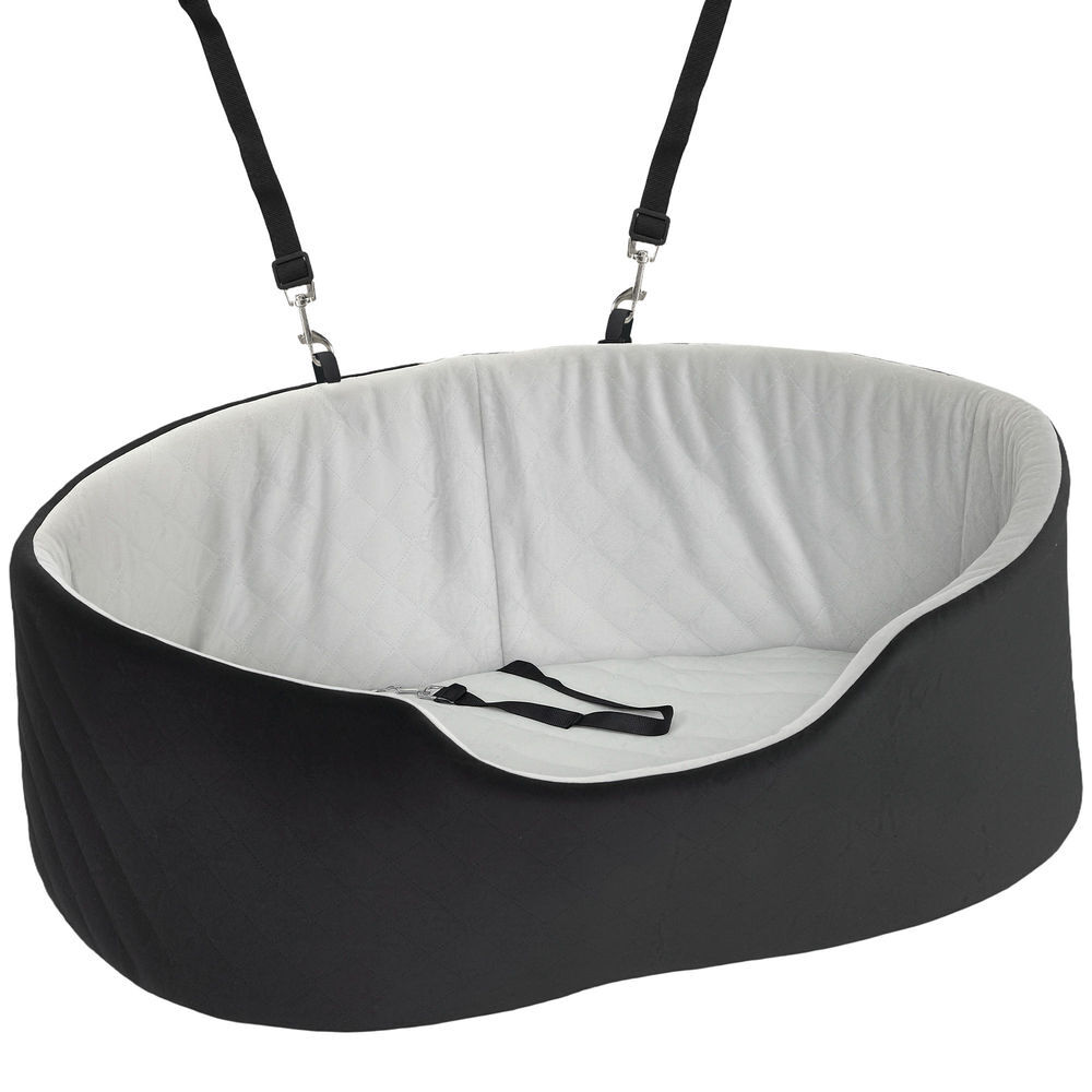 Pawhut assento de carro para cães pequenos e médios assento para animais de estimação de até 15 kg com capa removível e lavável cama de viagem com