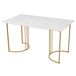 Conjunto de mesas e cadeiras de sala de jantar 140x80 Conjunto de mesas e cadeiras de sala de jantar 140x80 Branco