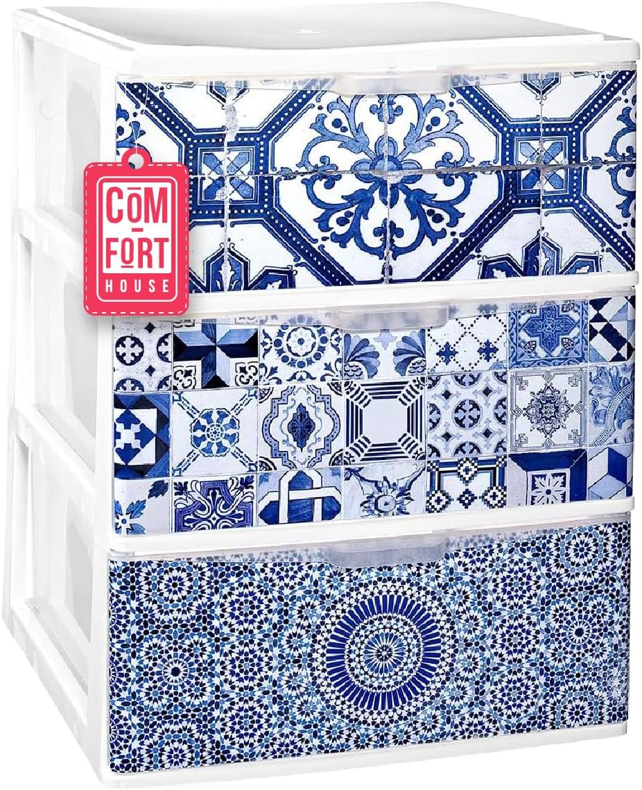 COM-FORT HOUSE Gaveteiro Empilhável de Plástico - Modelo Iris Urso