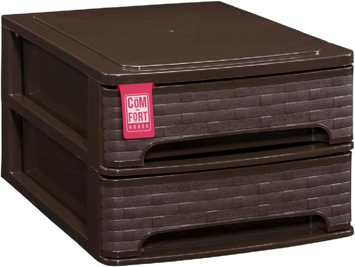 Gaveteiro Empilhável de Plástico | Modelo Bambu