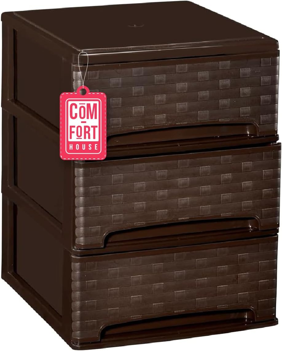 Gaveteiro Empilhável de Plástico | Modelo Bambu