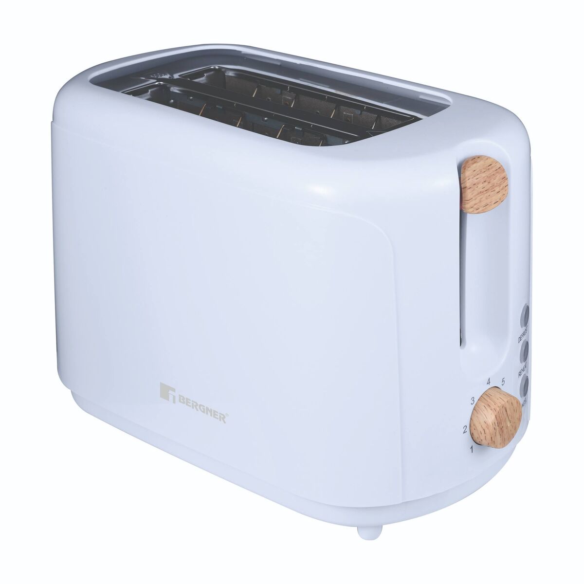 Torradeira Bergner NATURALLY de 2 fatias, 700 W, 7 velocidades