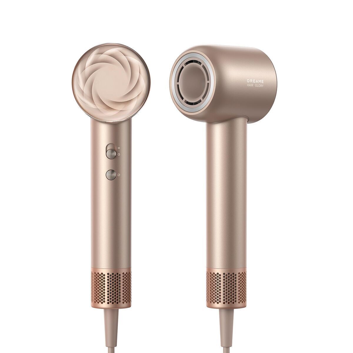 Secador de cabelo dreame glory mix 1600w iónico, 3 bicos magnéticos, doré