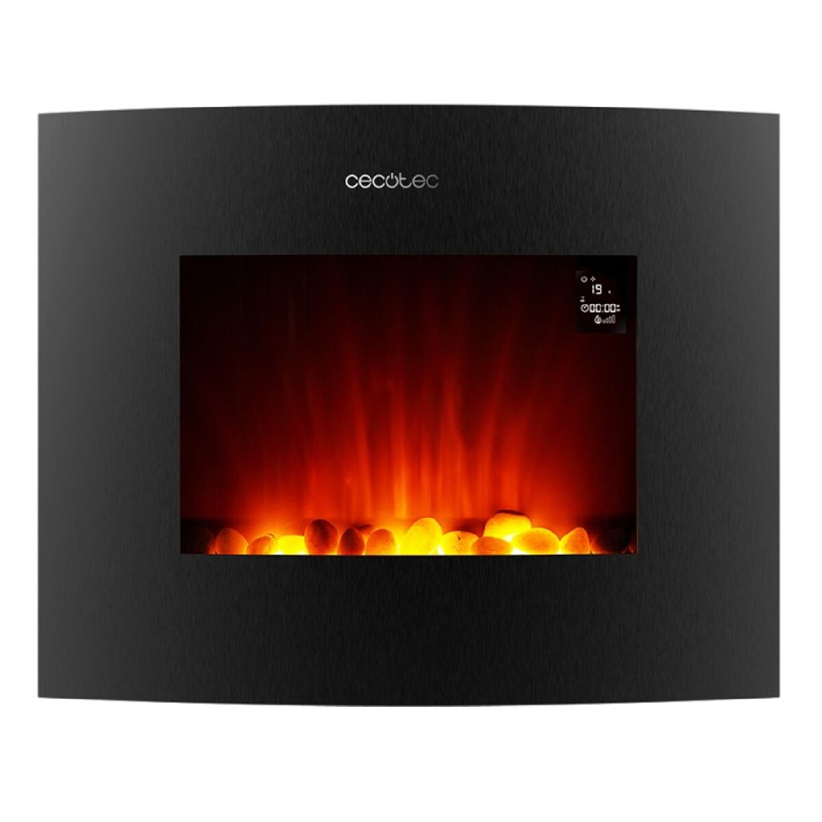 Cecotec lareira électrique decorativa de 26’’ com máxima potência de 2000 w. duas intensidades: 1000 w e 2000 w. controlo por