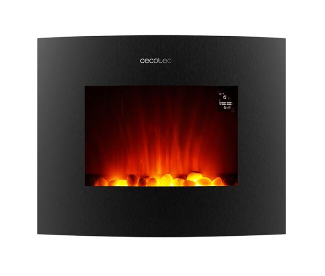 Cecotec lareira électrique decorativa de 26’’ com máxima potência de 2000 w. duas intensidades: 1000 w e 2000 w. controlo por