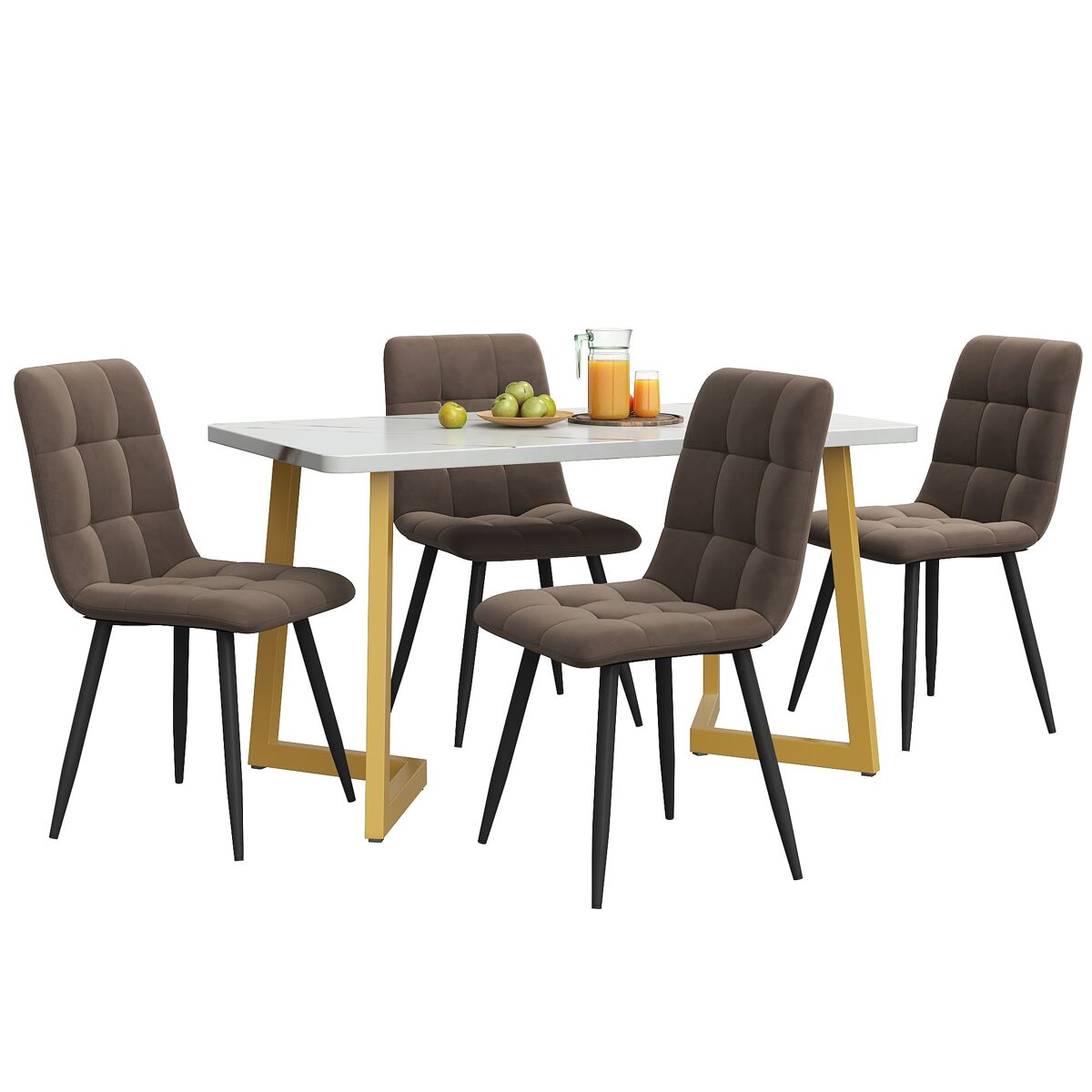 Conjunto de mesas e cadeiras de sala de jantar 117x68