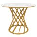 Conjunto de mesas e cadeiras de sala de jantar 80x80 Conjunto de mesas e cadeiras de sala de jantar 80x80 Dourado