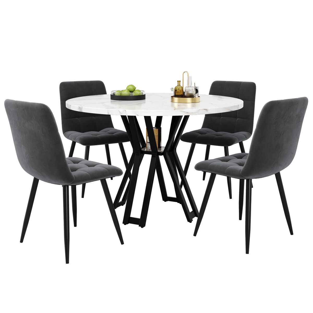Conjunto de mesas e cadeiras de sala de jantar