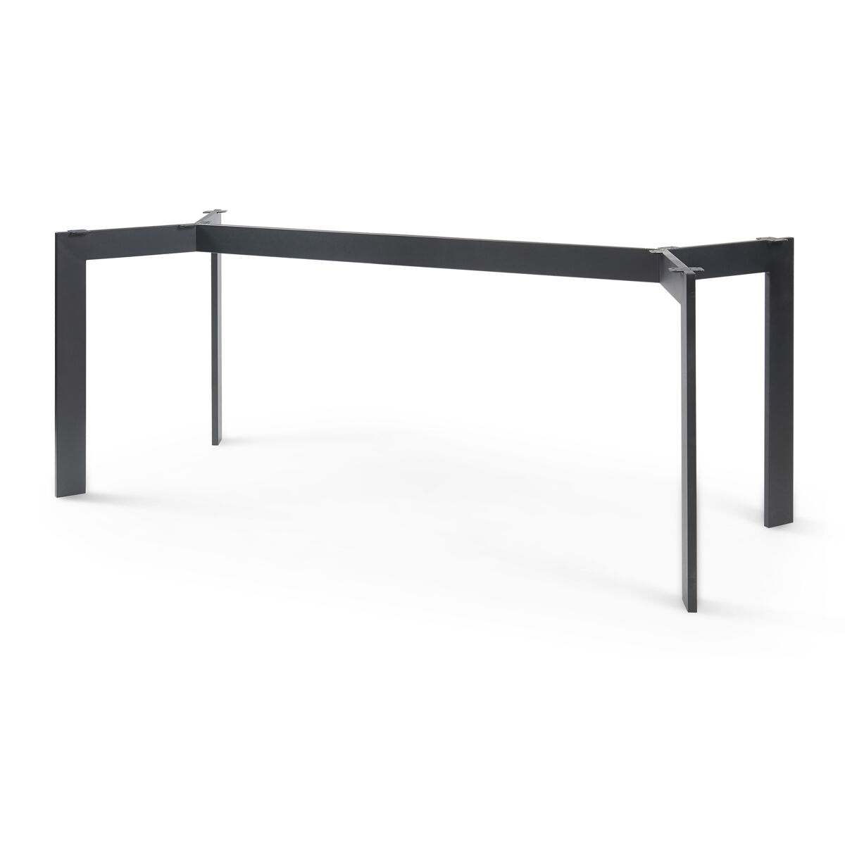 Estrutura de mesa verg diy 140x70x72 cm acier noir [en.casa]