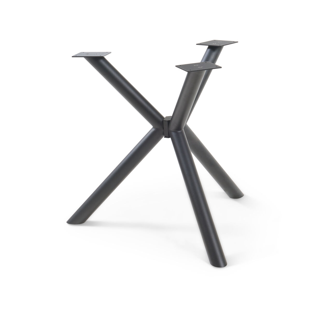 Armação de mesa viserinna em aço 94,5 x 94,5 x 73 cm preto [en.casa]