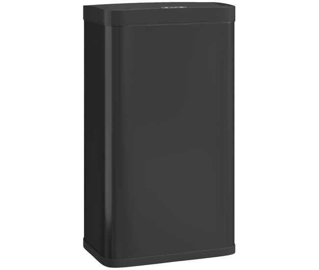 Homcom balde do lixo de cozinha automático 45 l caixote de cozinha de metal com sensor infravermelho fecho suave recipiente interior removível anti-