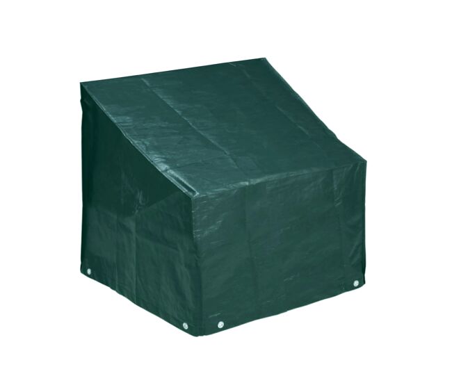 Cobertura protetora para mobiliário de jardim com ilhó forte e corda incluída - impermeável, resistente aos raios uv - dimensões 76/110x81