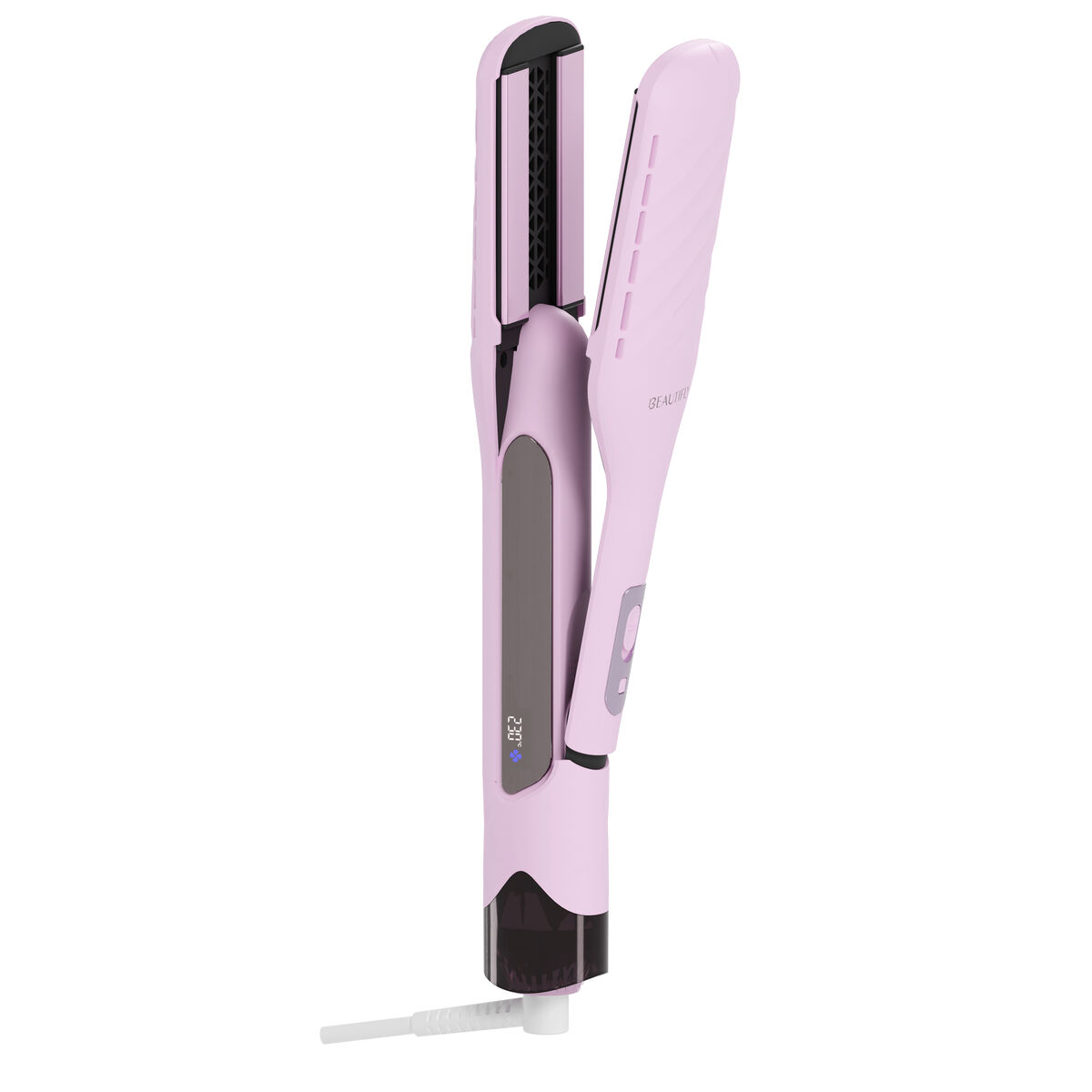 Beautifly prancha cabelo dualperfection air styler rosa lcd aço inoxidável
