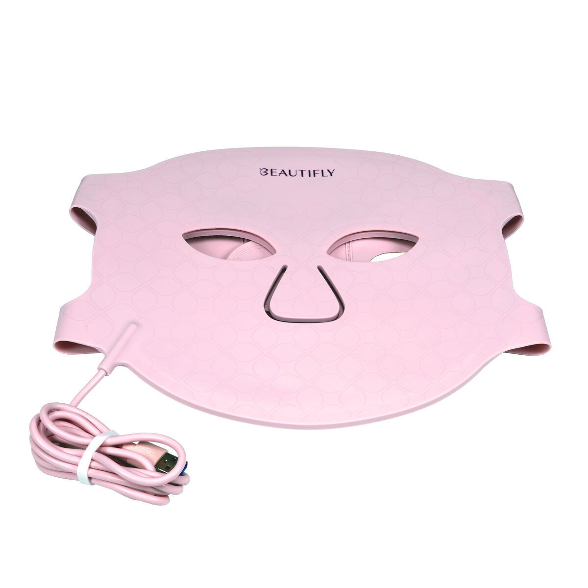 Beautifly máscara facial led reafirmante anti-rugas aura glam pro rosa recargável