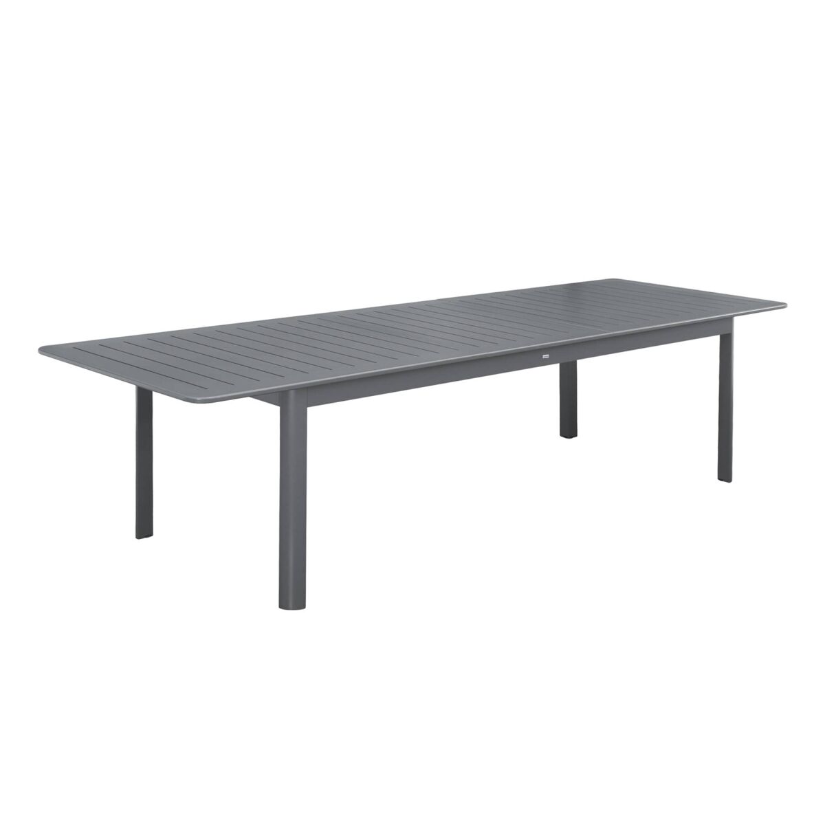 Mesa de jardim extensível em alumínio, 10 lugares, seattle 290cm, antracite, 290x100x75 cm