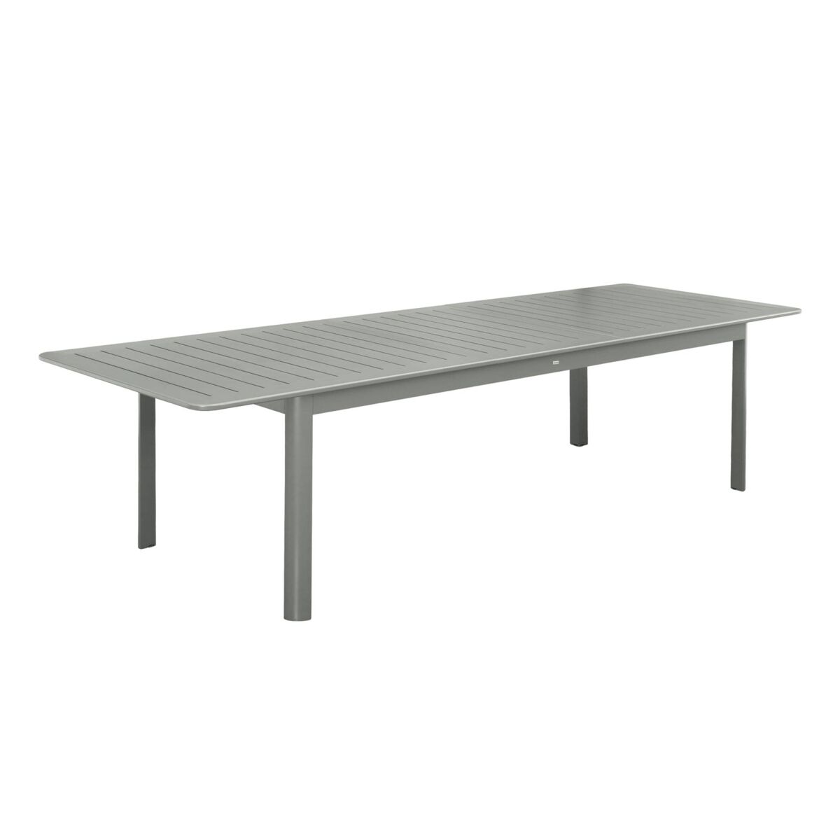 Mesa de jardim extensível em alumínio, 10 lugares, seattle 290cm, verde caqui, 290x100x75 cm