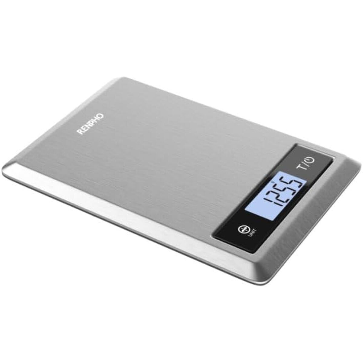 Renpho balança de cozinha digital calibra 1 aço inox 5kg bluetooth tela lcd