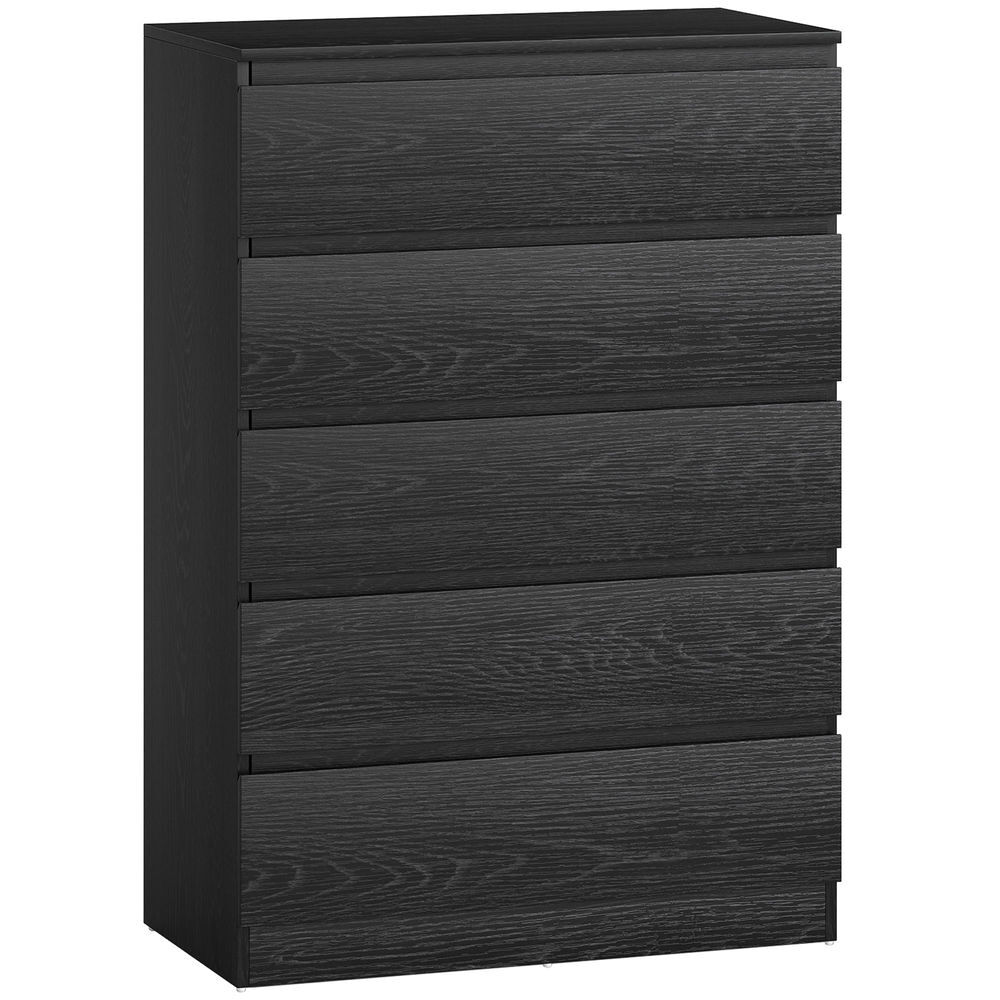 Cómoda com 5 Gavetas HOMCOM, casa - móveis de armazenamento