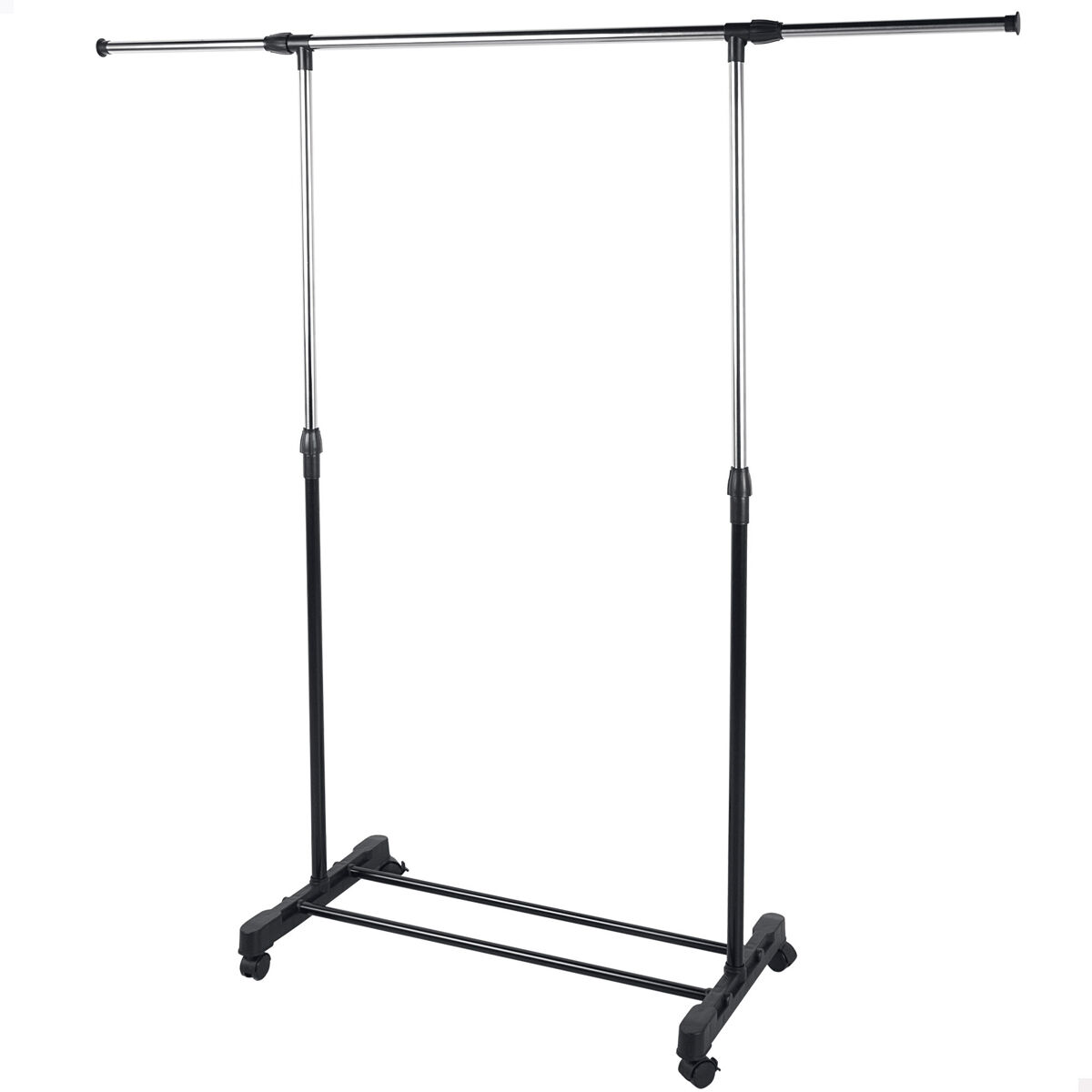 Max Home Varão de roupas  Burro ajustável em comprimento e altura