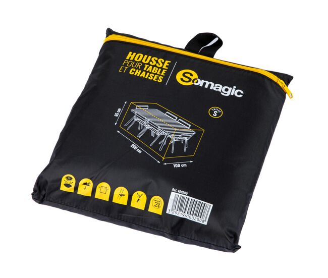 Somagic - cobertura l 200 x l 100 x a 65 cm para mobiliário de jardim