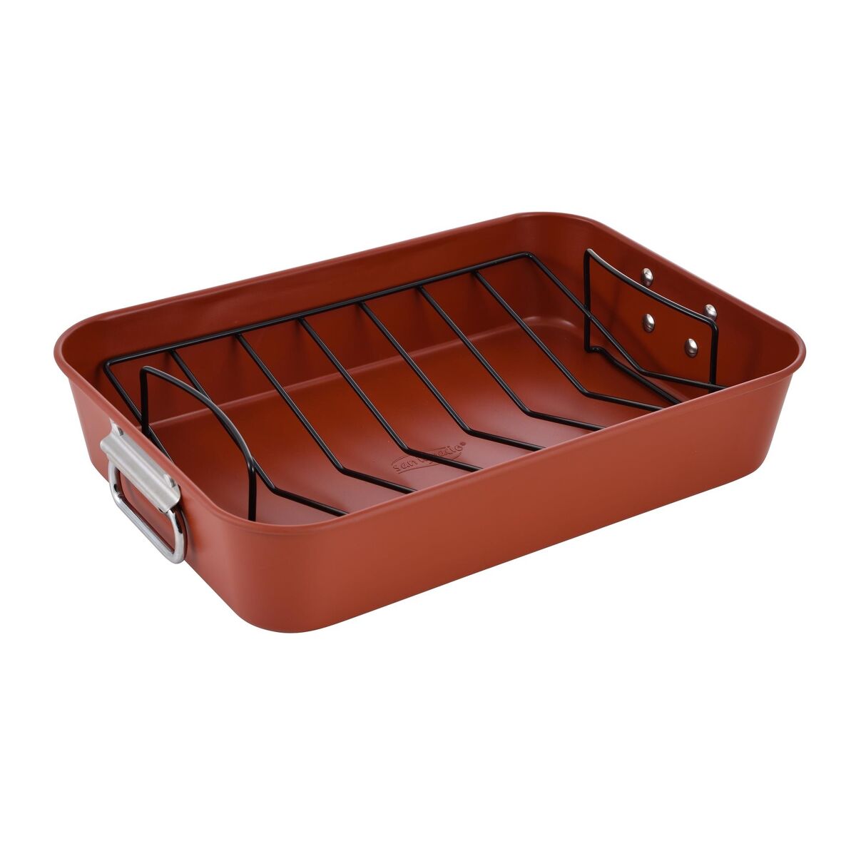 Bandeja para assar san ignacio agros 40x28x8cm em aço carbono