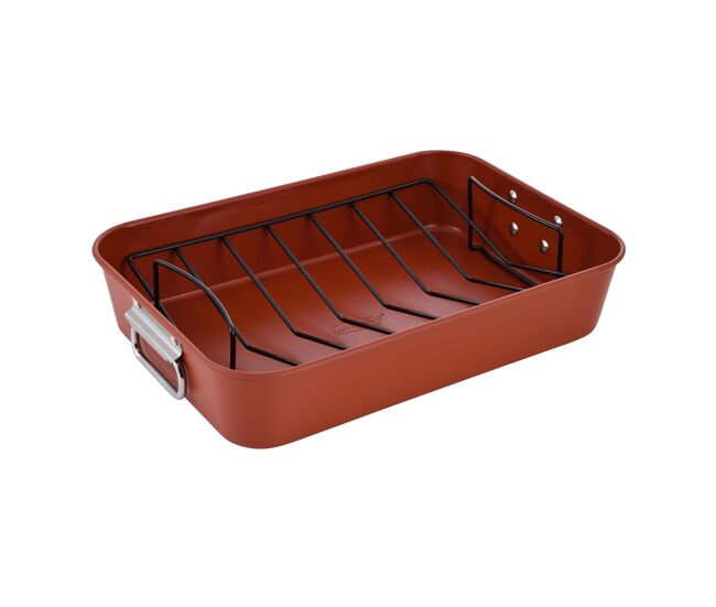 Bandeja para assar san ignacio agros 40x28x8cm em aço carbono