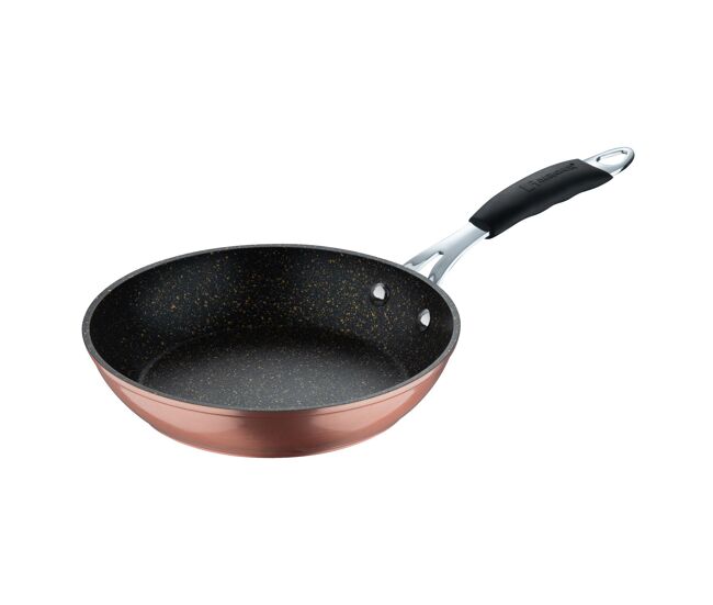 Frigideira bergner copper ø20x4,5cm em alumínio forjado com revestimento antiaderente ilag