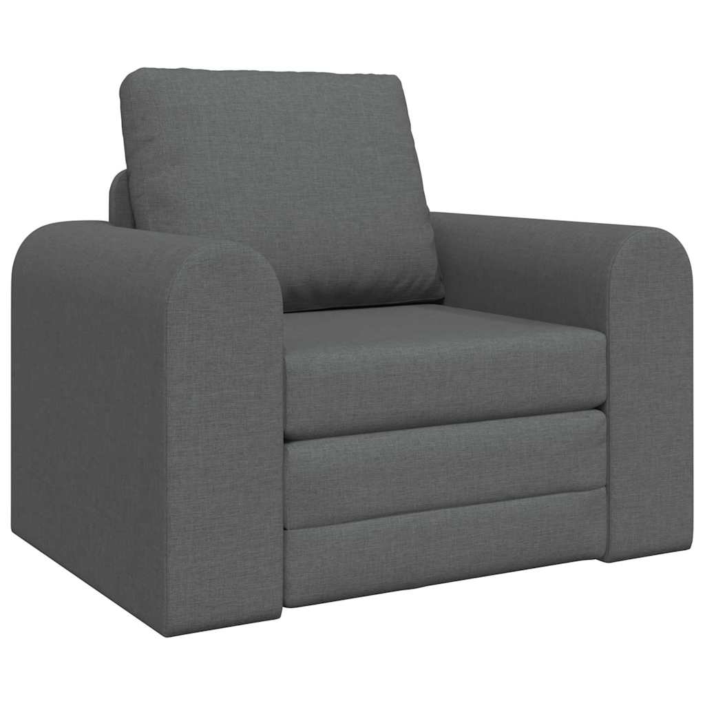 Sofá-cama, sofá conversível cinza escuro 98 x 71 x 83 cm veludo