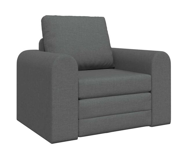 Sofá-cama, sofá conversível cinza escuro 98 x 71 x 83 cm veludo