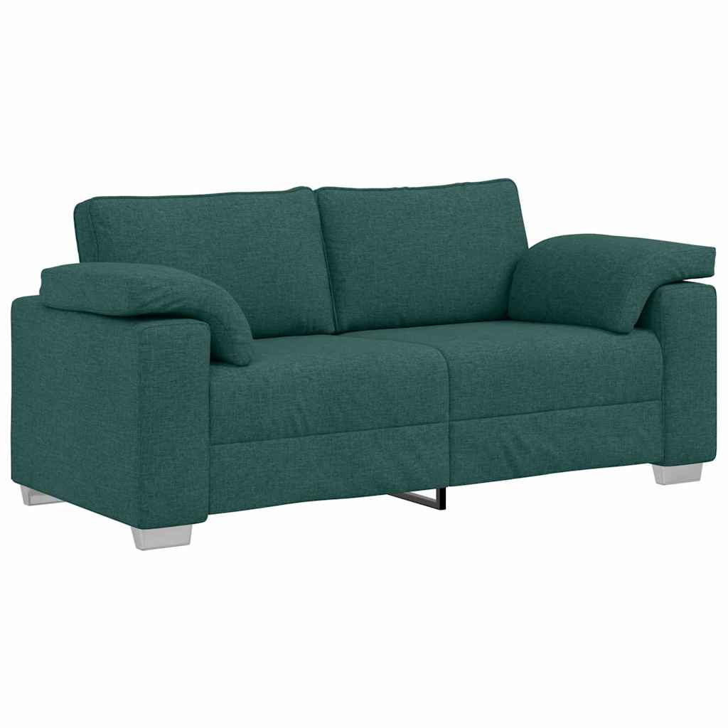 Sofá 3 lugares, sofá fixo verde escuro 180 x 77 x 82 cm tecido